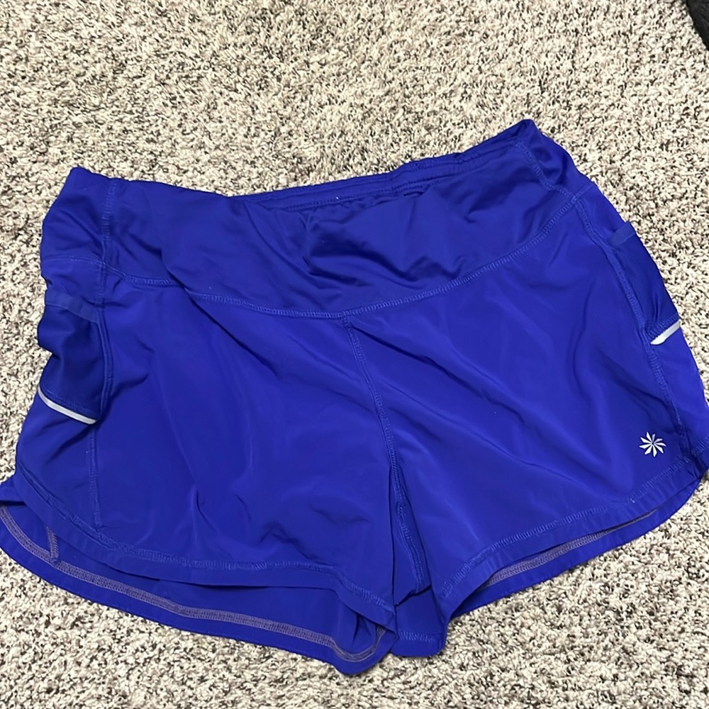 Athleta shorts size medium purple/ blue